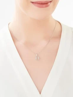 Zawieszka srebrna z cyrkoniami - motyl