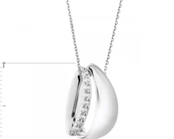 Zawieszka srebrna z cyrkoniami