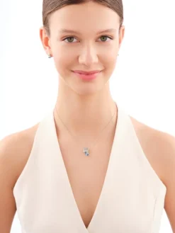 Zawieszka srebrna z cyrkoniami