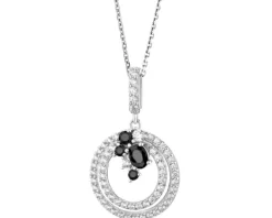 Zawieszka srebrna z cyrkoniami - koło