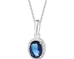 Zawieszka srebrna z cyrkoniami