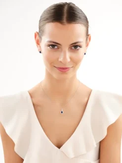 Zawieszka srebrna z cyrkoniami