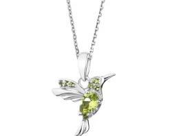 Zawieszka srebrna z cyrkoniami - koliber