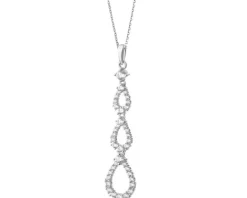 Zawieszka srebrna z cyrkoniami