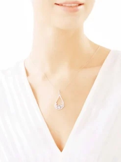 Zawieszka srebrna z cyrkoniami