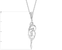 Zawieszka srebrna z cyrkoniami