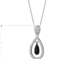 Zawieszka srebrna z cyrkoniami