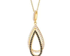 Zawieszka srebrna z cyrkoniami