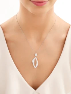 Zawieszka srebrna z cyrkoniami