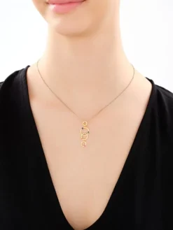 Zawieszka srebrna z cyrkoniami - koła