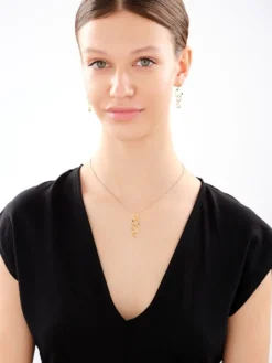 Zawieszka srebrna z cyrkoniami - koła