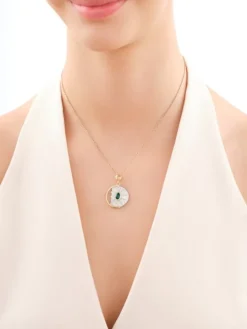 Zawieszka srebrna z kamieniem jubilerskim