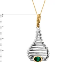 Zawieszka srebrna z kamieniem jubilerskim