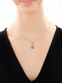 Zawieszka srebrna z markasytami i agatem