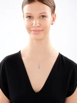 Zawieszka srebrna z markasytami