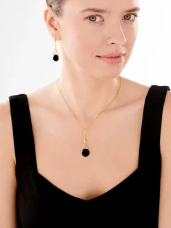 Zawieszka srebrna z onyksem