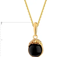 Zawieszka srebrna z onyksem