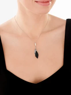 Zawieszka srebrna z onyksem