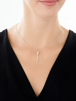 Zawieszka srebrna z perłami i cyrkoniami