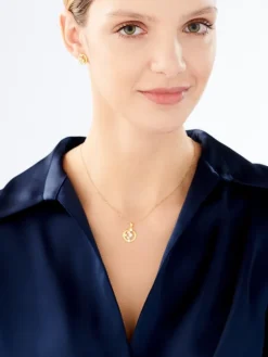 Zawieszka srebrna z perłami i cyrkoniami - koło