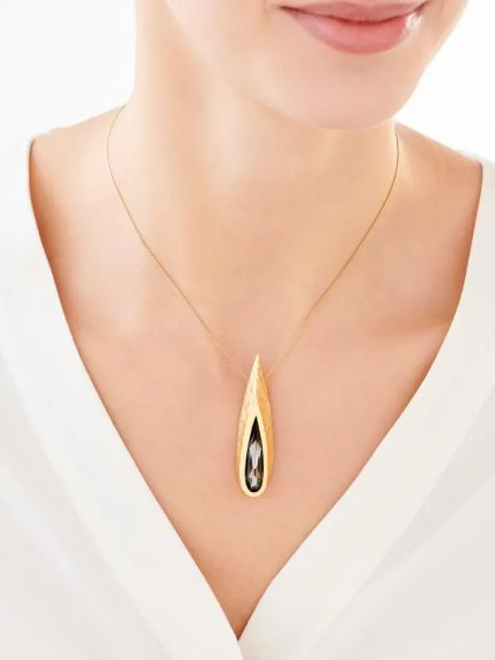 Zawieszka srebrna ze szkłem