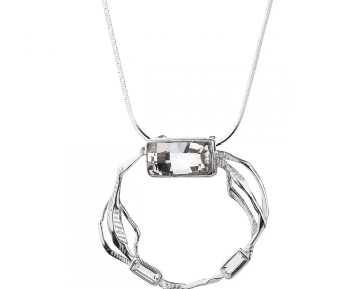 Zawieszka srebrna ze szkłem