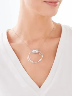 Zawieszka srebrna ze szkłem