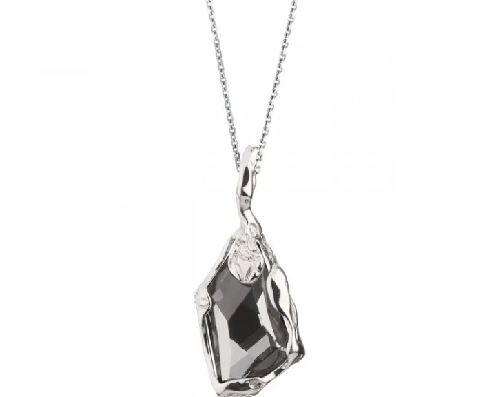 Zawieszka srebrna ze szkłem