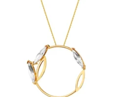 Zawieszka srebrna ze szkłem - koło