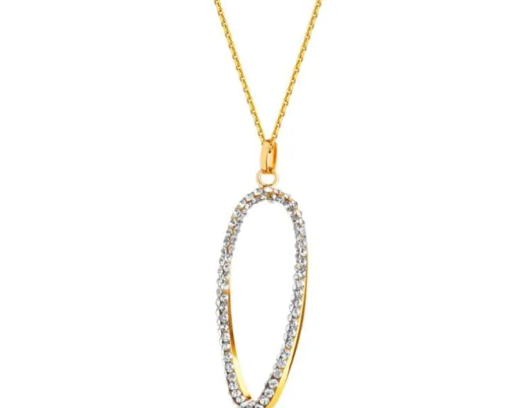 Zawieszka srebrna ze szkłem