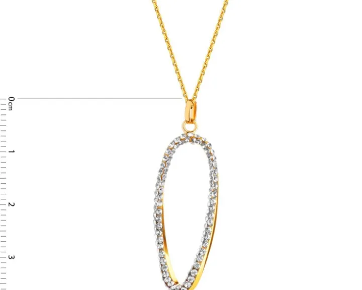 Zawieszka srebrna ze szkłem