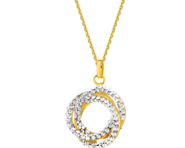 Zawieszka srebrna ze szkłem