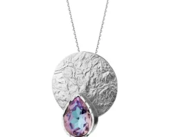 Zawieszka srebrna ze szkłem