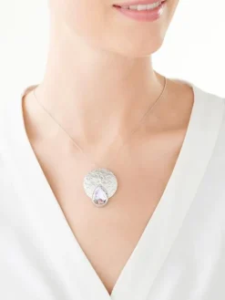 Zawieszka srebrna ze szkłem