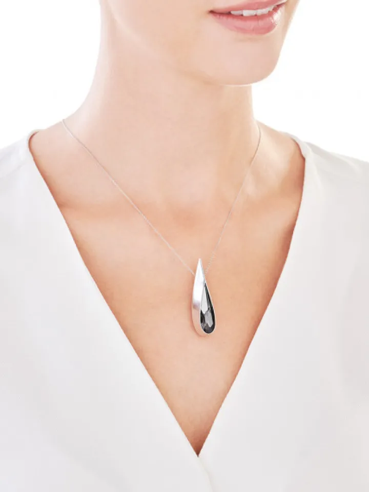 Zawieszka srebrna ze szkłem