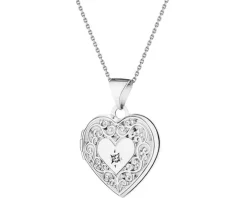 Zawieszka z białego złota z brylantami - rozeta - 0,70 ct - próba 585