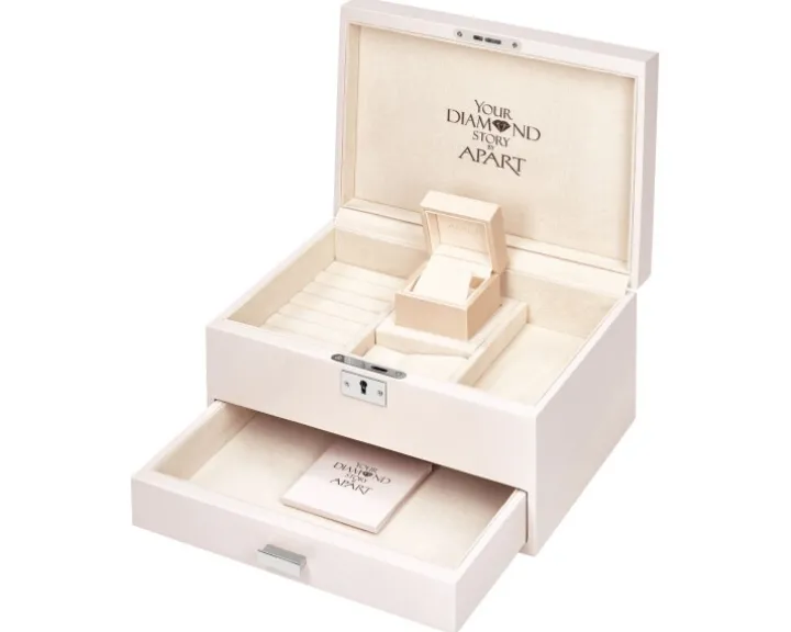 Zawieszka z białego złota z brylantami - 0,25 ct - próba 750