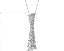 Zawieszka z białego złota z brylantami - 1,00 ct - próba 750