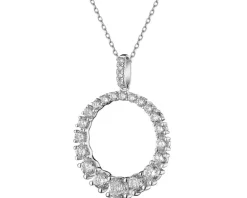 Zawieszka z białego złota z brylantami - 0,85 ct - próba 585