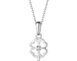 Zawieszka z białego złota z brylantami - 0,50 ct - próba 585