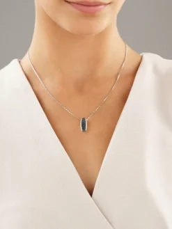 Zawieszka z białego złota z brylantami - 0,66 ct - próba 585