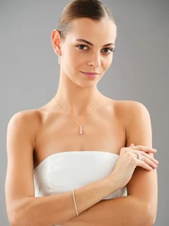 Zawieszka z żółtego złota z brylantami laboratoryjnymi - 1,00 ct - próba 750