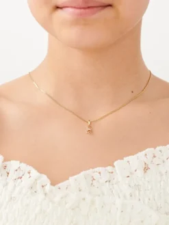 Zawieszka z żółtego złota z brylantem - kot - 0,008 ct - próba 585