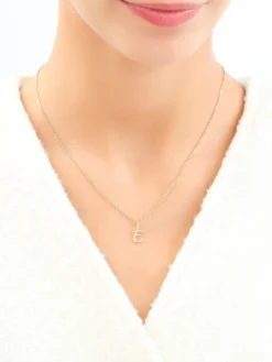 Zawieszka z żółtego złota z diamentem - litera E - 0,003 ct - próba 375