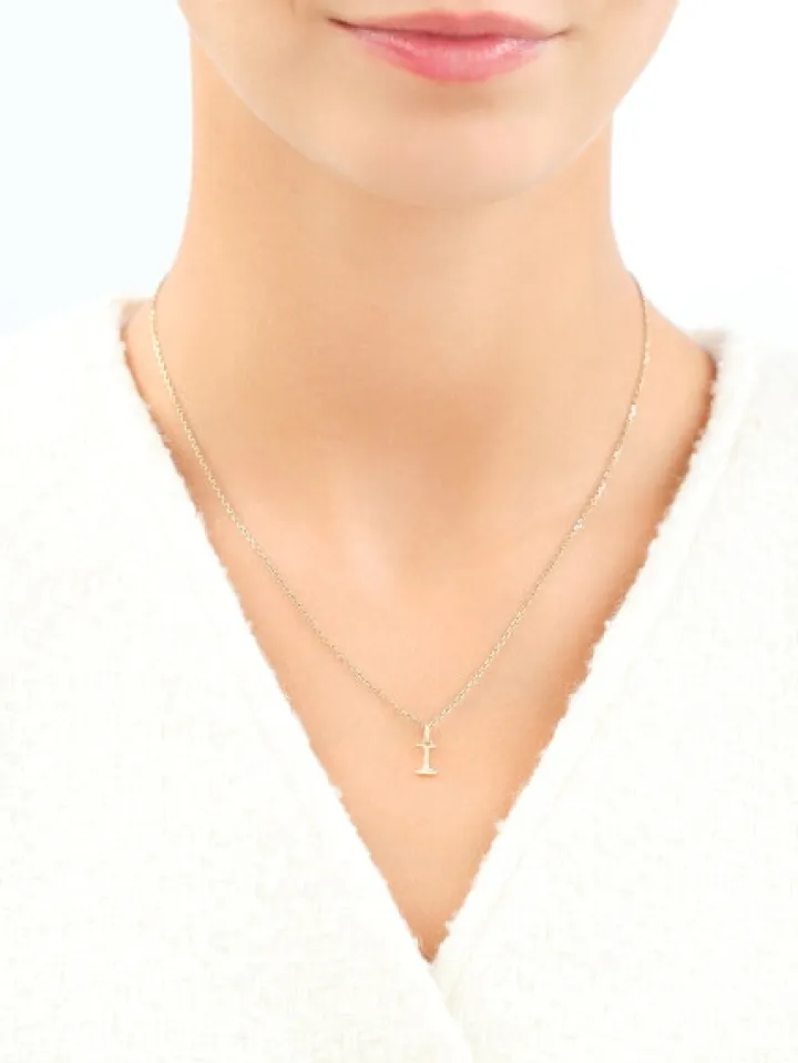 Zawieszka z żółtego złota z diamentem - litera I - 0,003 ct - próba 375