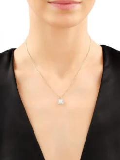 Zawieszka z żółtego złota z diamentami - 0,40 ct - próba 585