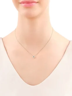 Zawieszka z żółtego złota z diamentami i szmaragdem - próba 585