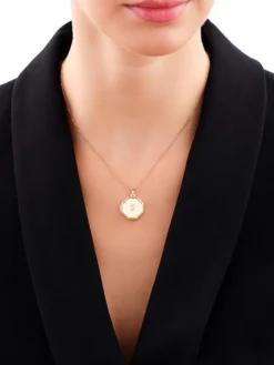 Zawieszka z żółtego złota z diamentem - puzderko - 0,01 ct - próba 375