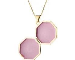 Zawieszka z żółtego złota z diamentem - puzderko - 0,01 ct - próba 375