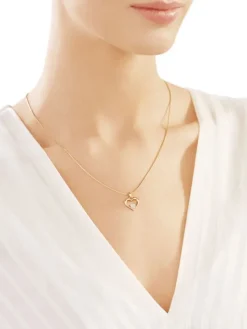 Zawieszka z żółtego złota z diamentem - puzderko - 0,005 ct - próba 375